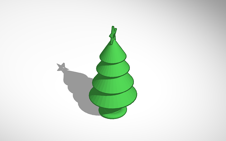 3D design Christmas Tree! - Tinkercad