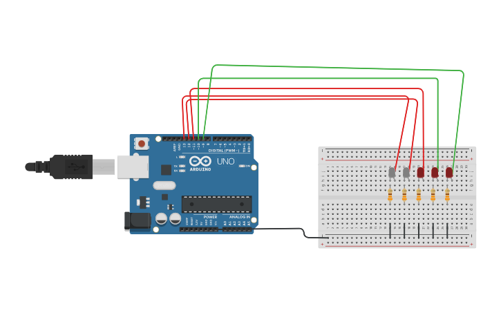 Circuit design arduino blinking led - Tinkercad