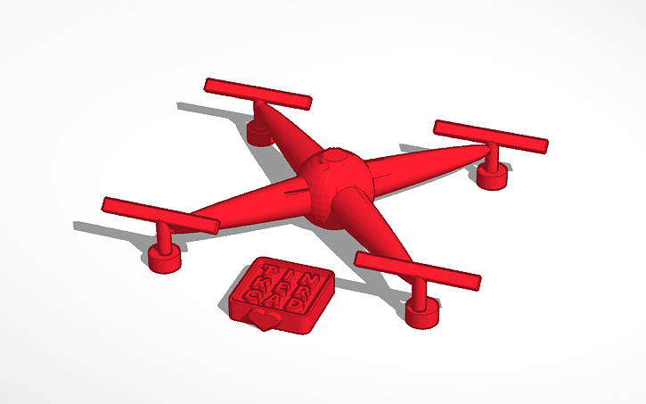 3D design 3D drone - Tinkercad