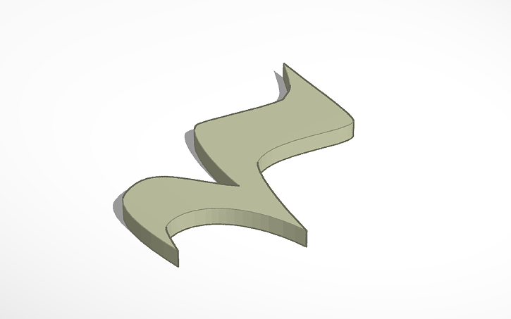 3D design Quarter Rest - Tinkercad