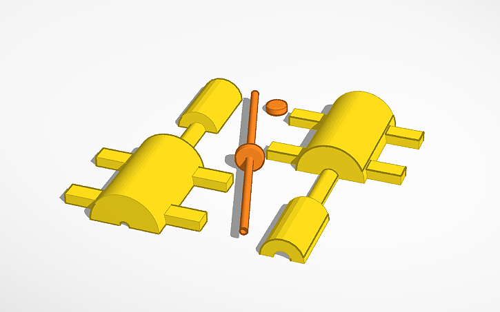 Pen Spring Button Thingivers 3D design PenSpringShooter - Tinkercad