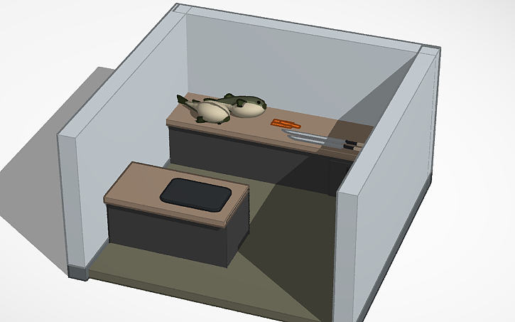 3D design Kitchen iz kitchen. - Tinkercad
