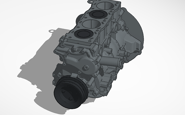 3D design Toyota 22RE Piston System Simlab V3 - Tinkercad