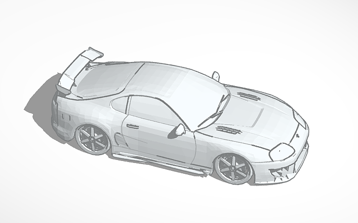 3D design Toyota Supra - Tinkercad