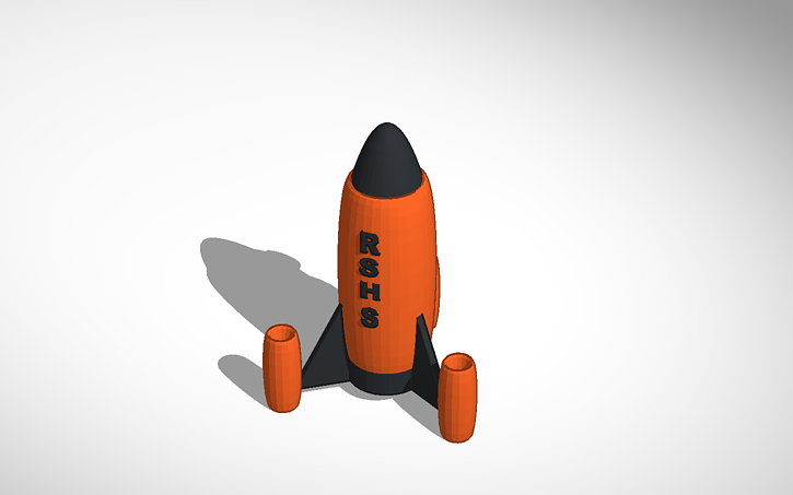 3D design Rocketship - Tinkercad