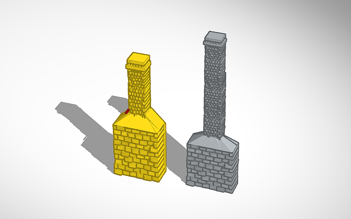 Tinkering R Chimney 3D design chimney v2 - Tinkercad