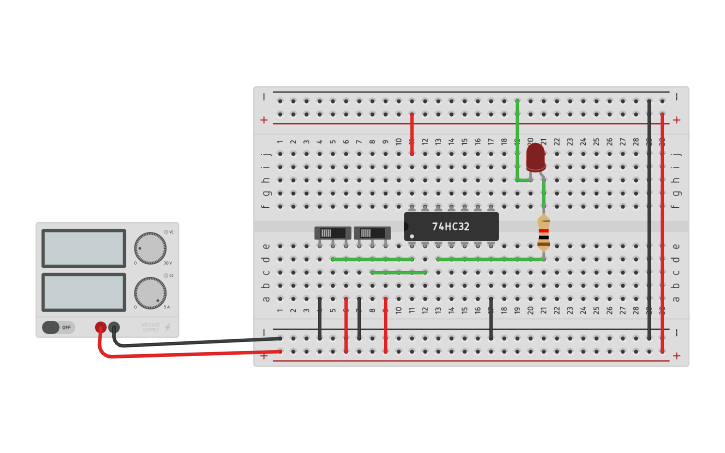 Circuit design Logic Gates - Tinkercad