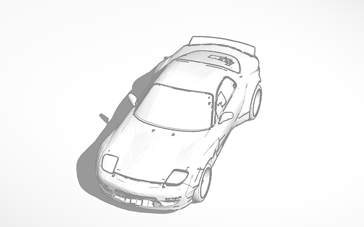 3D design RX-7 - Tinkercad