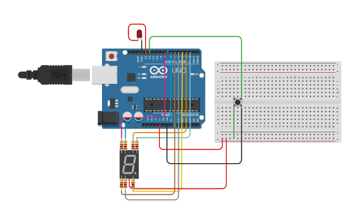 Circuit design Timer - Tinkercad