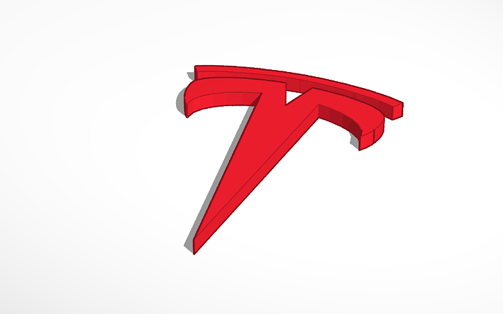 3D design Tesla - Tinkercad