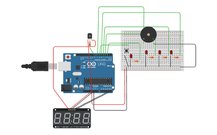 Circuit design FSM 1. Secuencia de LEDs controlada por botón (FSM ...