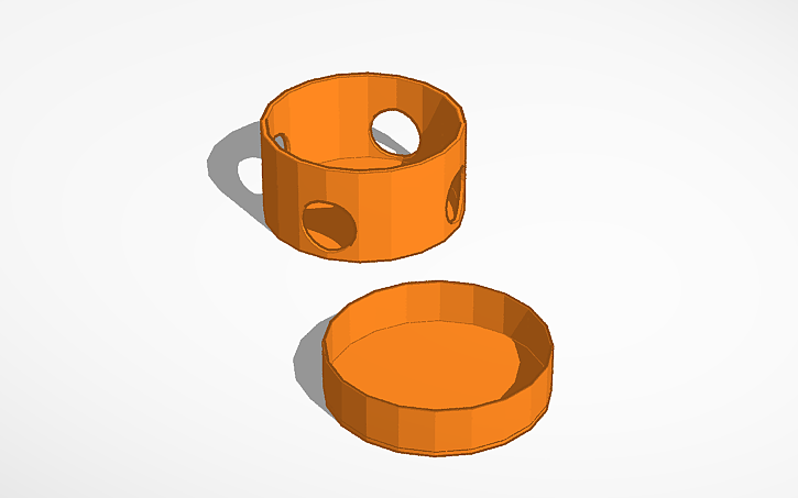 3D design Round Electric Box - Tinkercad