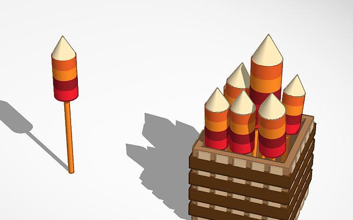 3D design Fireworks - Tinkercad
