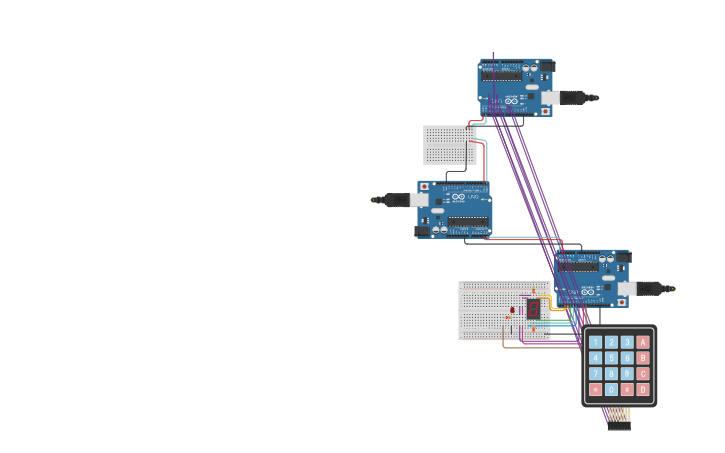 Circuit design UART I2C EZAL - Tinkercad
