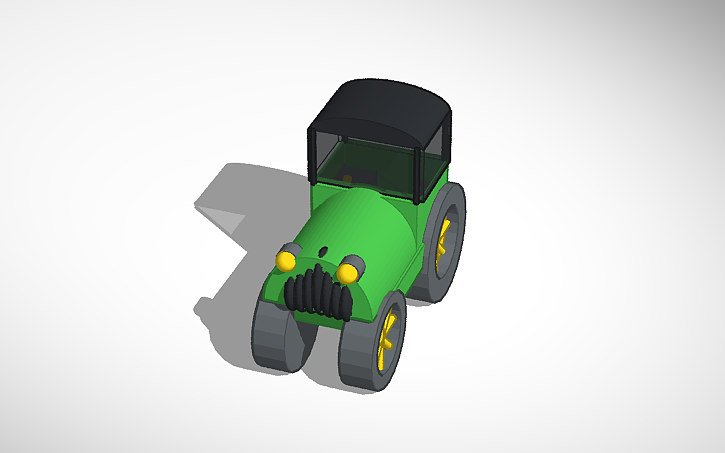 3D design simple tractor design - Tinkercad