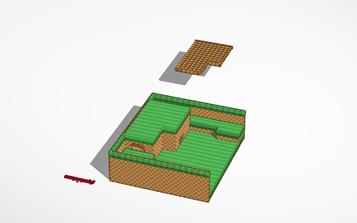 3D design Green Hill Map Model (V1) - Tinkercad