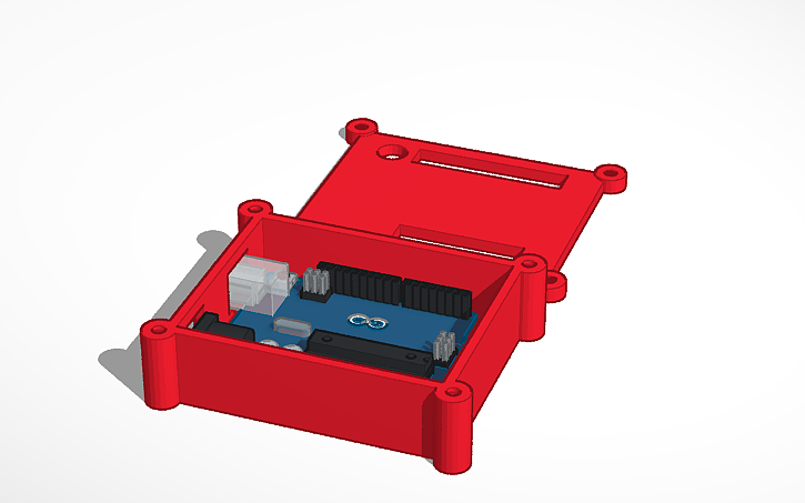 3D design Case de Arduino - Tinkercad