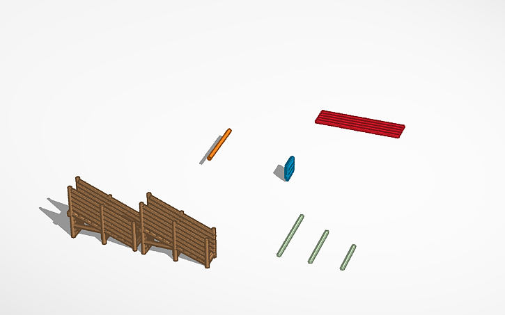 3D design cattle ramp v2 - Tinkercad