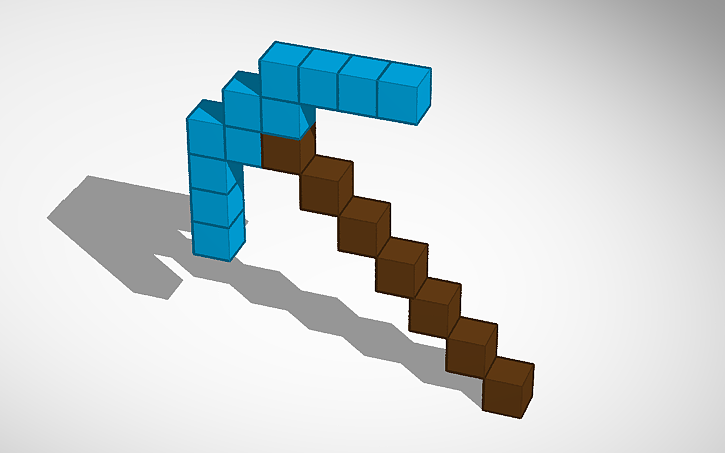 3D design Pickaxe - Tinkercad