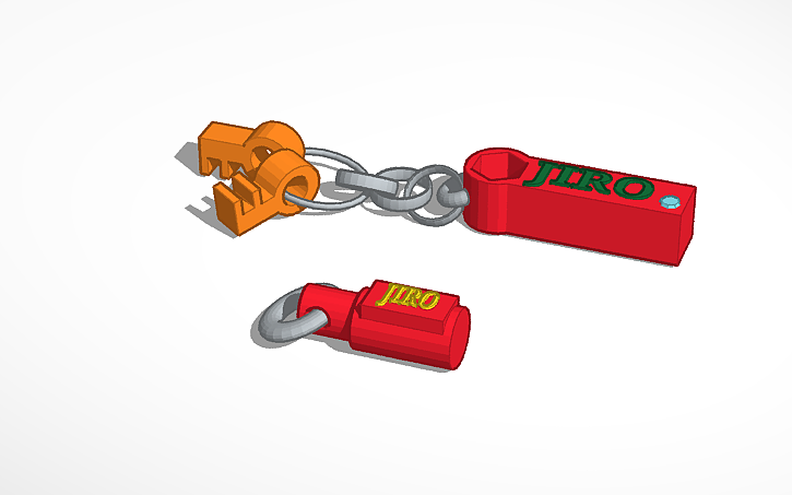 Keychains Cad Block 3D design Keychains - Tinkercad