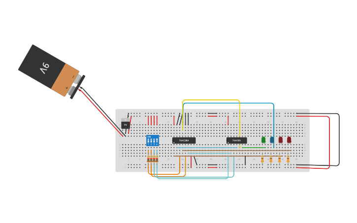 Circuit design DLD project - Tinkercad
