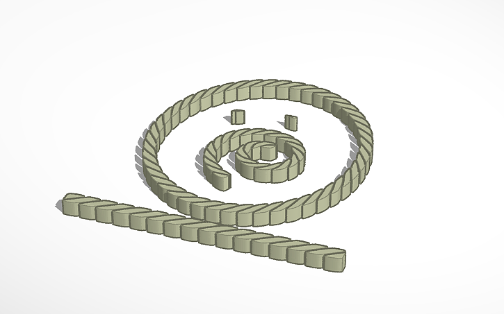 3D design Ropes - Tinkercad