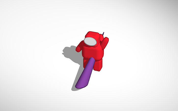 3D design Red Is a stud, and sus, wait no, I'm accusing a corpse ...
