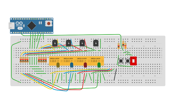 Circuit design Arduino mini 03 - Tinkercad