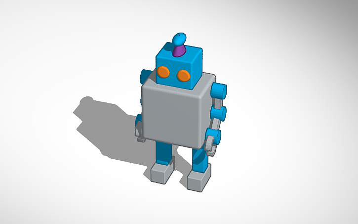 3D design toy robot - Tinkercad