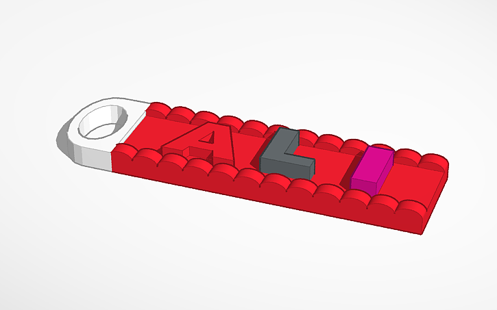 3D design Keychain - Tinkercad