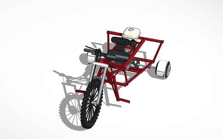 3D design Motorized Drift Trike 6.5HP GX160 - Tinkercad