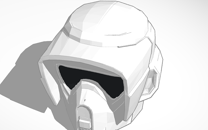 3D design Scout Trooper Helmet - Tinkercad