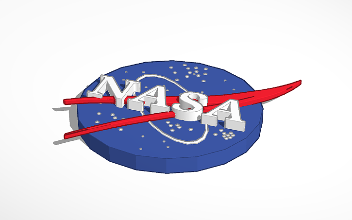 3D design NASA Logo - Tinkercad