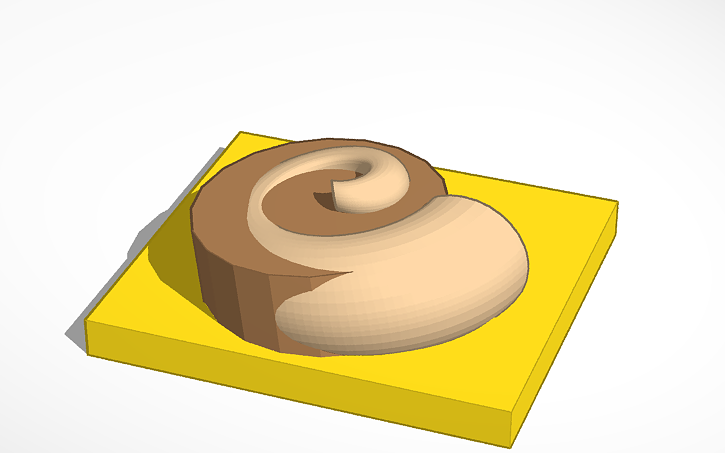 3D design sea shell - Tinkercad