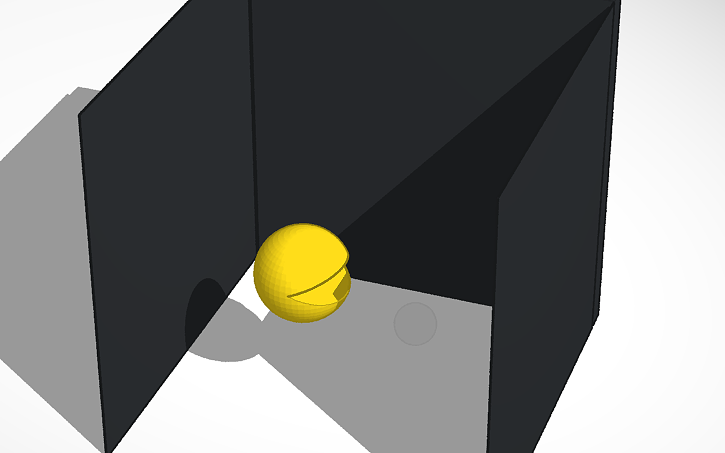 3D design Pacman - Tinkercad