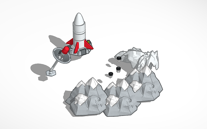 3D design Rocket - Tinkercad