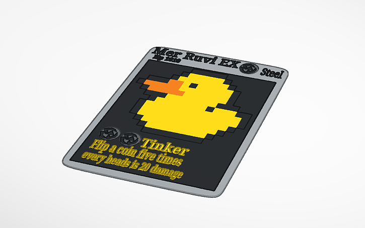 3D design Me as a card - Tinkercad