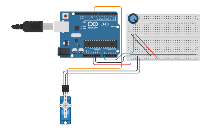 Circuit design Controlling Motor Servo with a Potentiometer (PWM ...