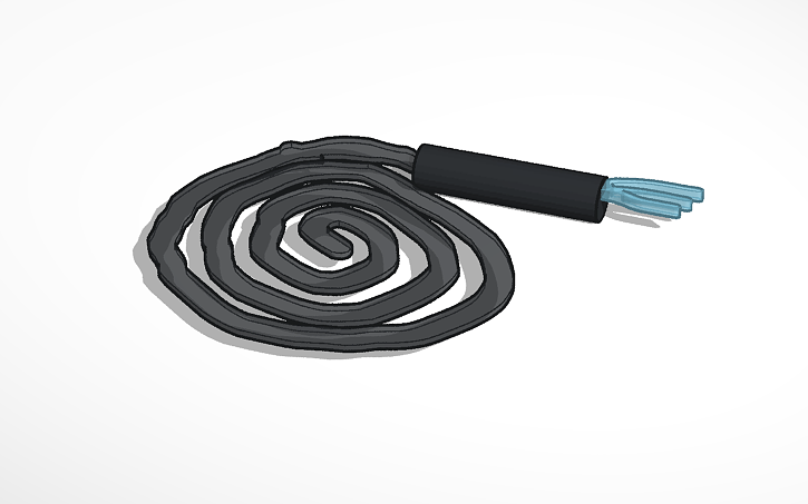 3D design Wind whip - Tinkercad