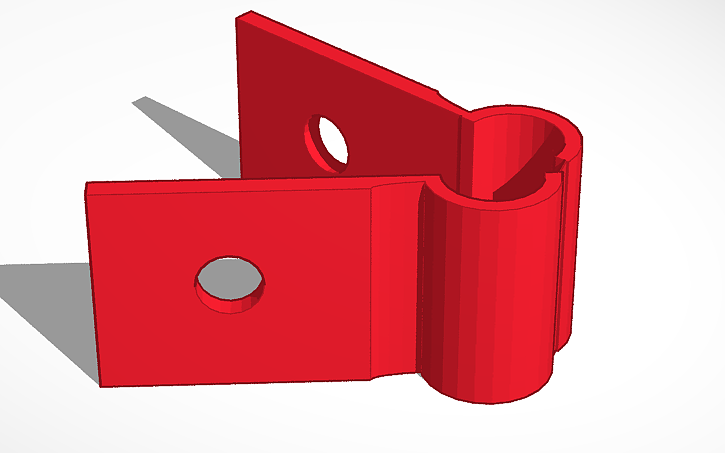 3D design wire mount - Tinkercad