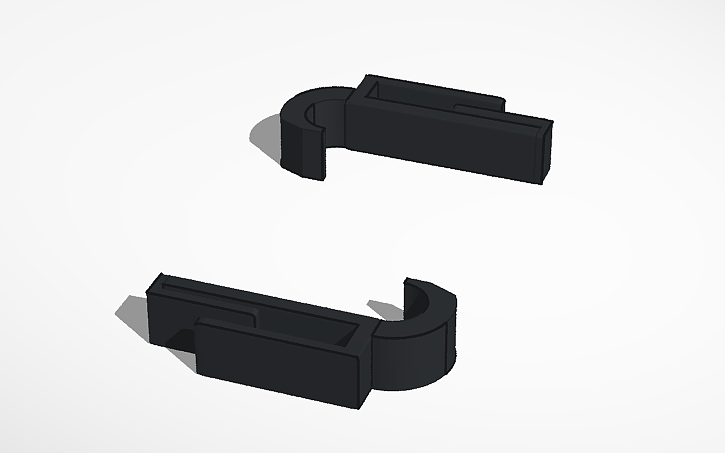 3D design TPU Futsal/soccer cleats Lace Clamps - Tinkercad