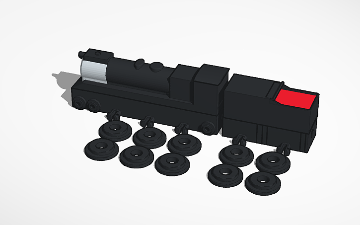 3D design K4 5399 (wooden train) - Tinkercad