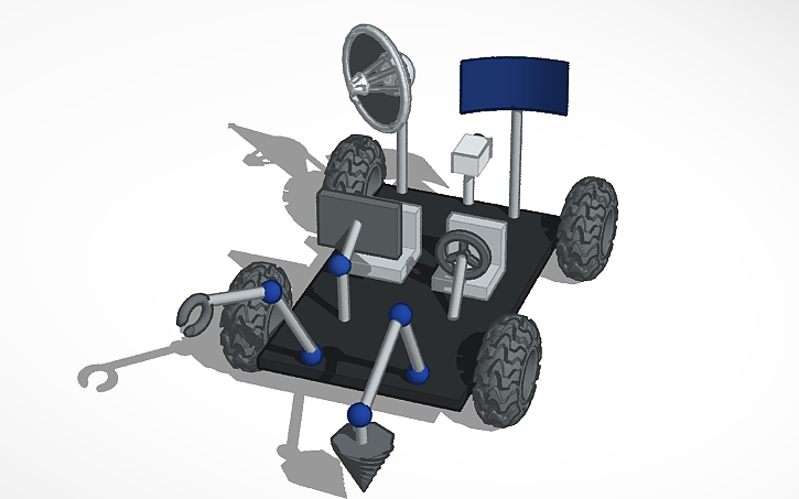 3D design Rover lunar - Tinkercad