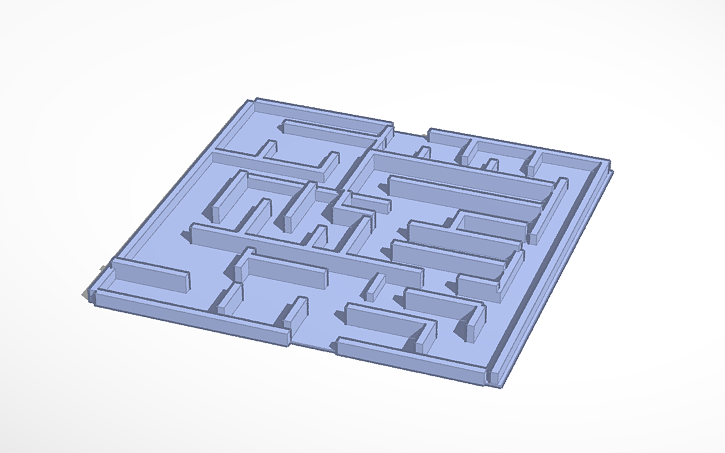 3D design maze - Tinkercad