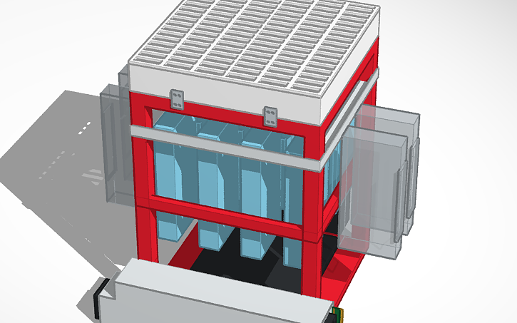 3D design 8 GPU Rig (12 optional) - Tinkercad