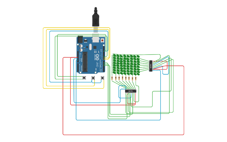 Circuit design ORIGINAL IT KARIERA Arduino UNO Tetris Project Matrix ...