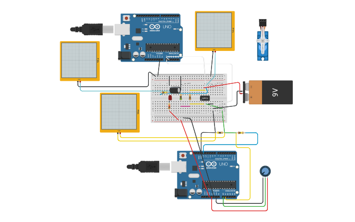 Circuit design Human arm EMG simulator - Tinkercad