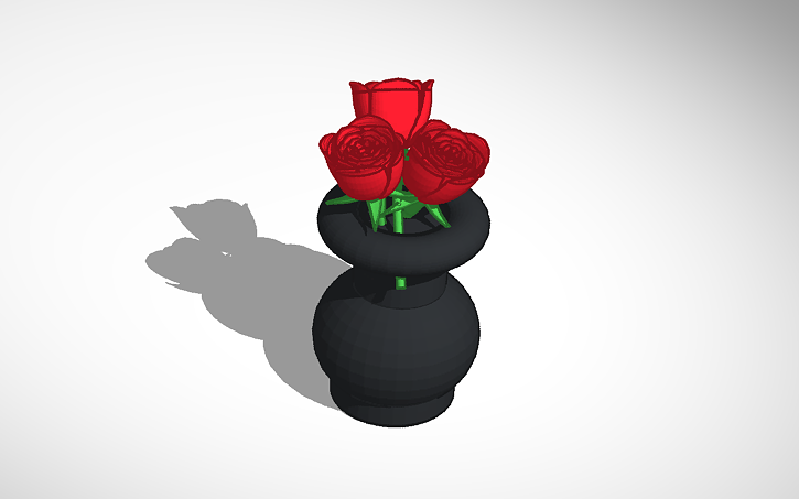 3D design Roses - Tinkercad
