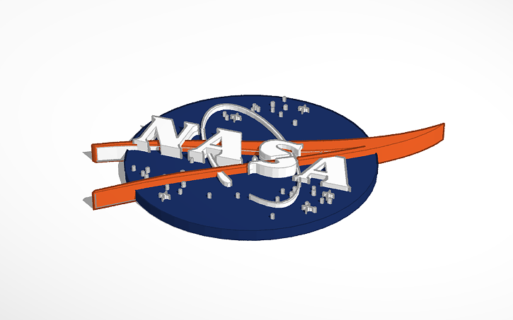 3D design Nasa Logo - Tinkercad