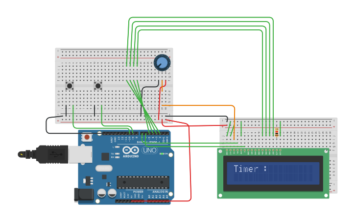 Circuit design Timer - Tinkercad